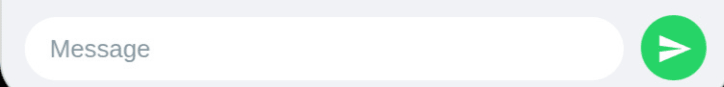 WhatsApp Message Input Bar